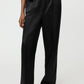 Silk pants black