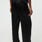 Silk pants black