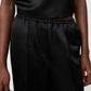 Silk pants black