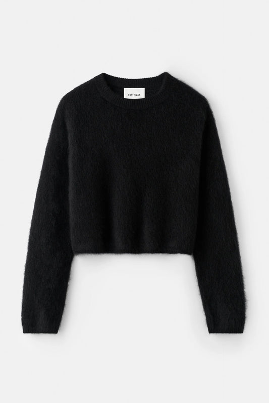 Brushed crewneck black