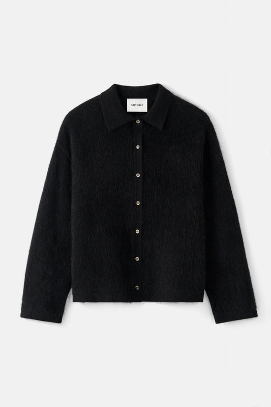 Brushed shirt black