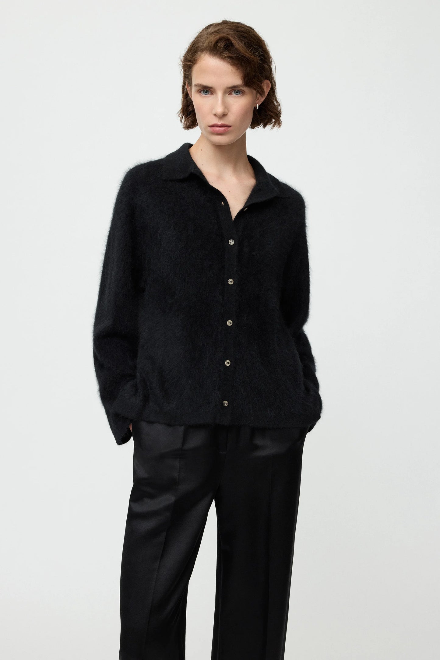 Brushed shirt black