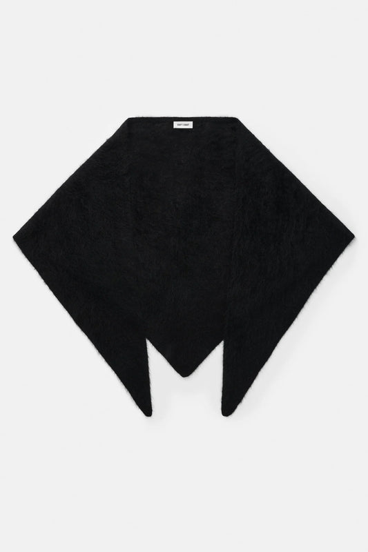 Brushed scarf black one size