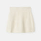 Alpaca mini skirt feather white