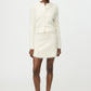 Alpaca mini skirt feather white