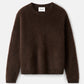 Brushed boyfriend crewneck mocha