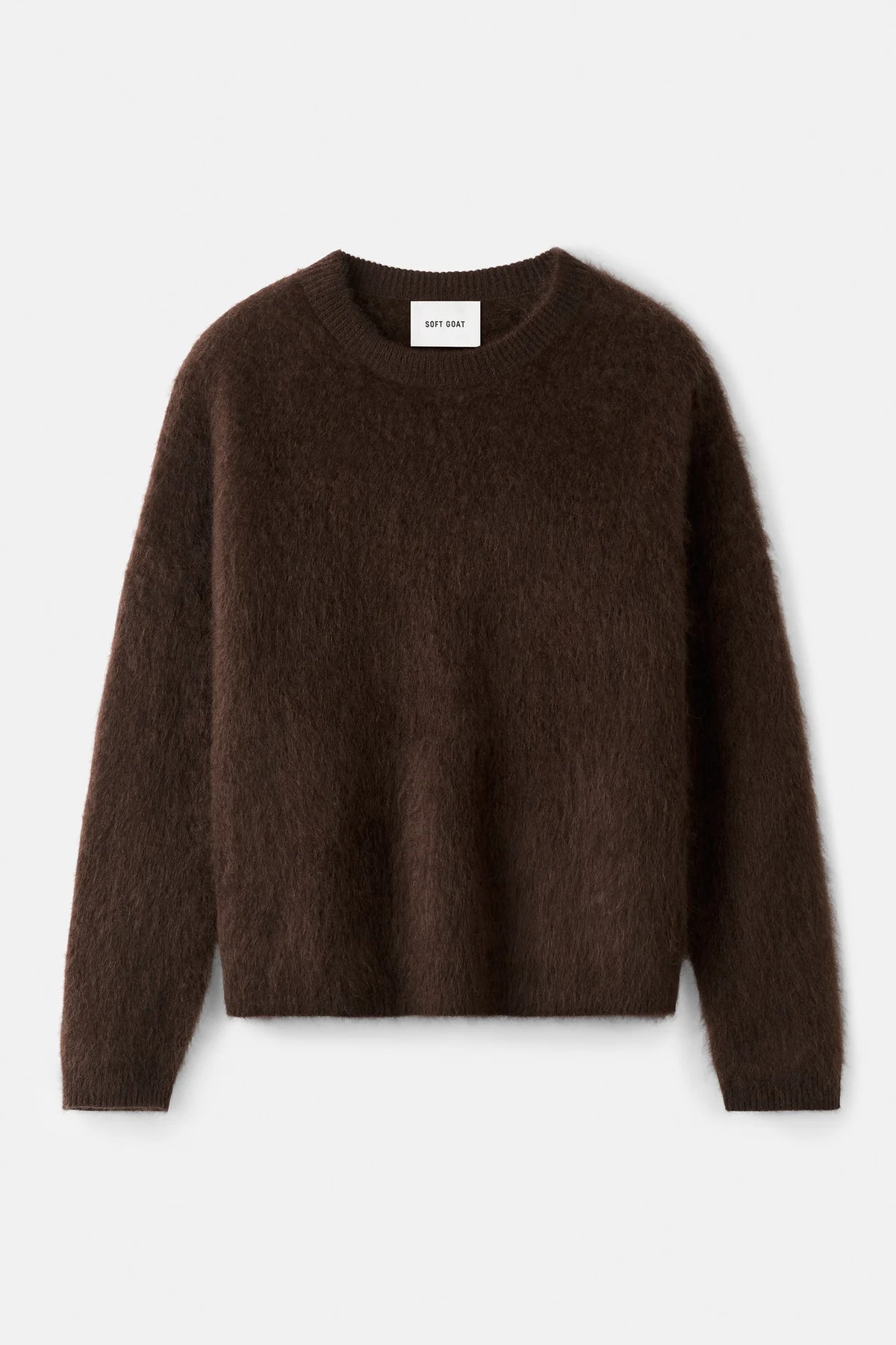 Brushed boyfriend crewneck mocha