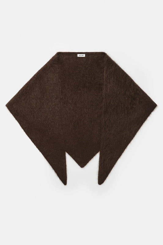 Brushed scarf mocha
