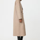 Double breasted coat greige