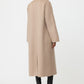 Double breasted coat greige