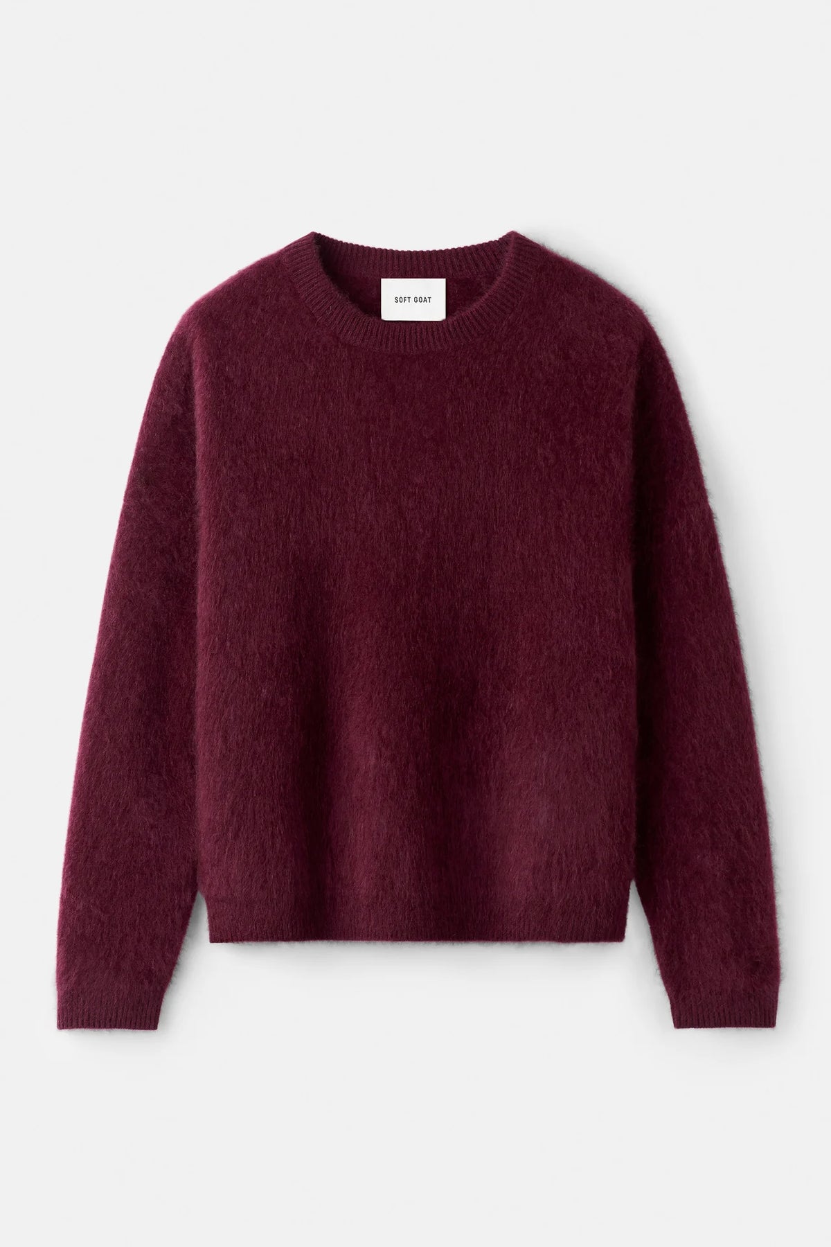 Brushed boyfriend crewneck