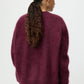 Brushed boyfriend crewneck