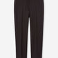 Emma cropped cool wool pants dark chocolate