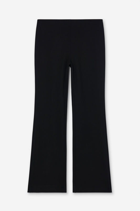 Flared jersey trouser
