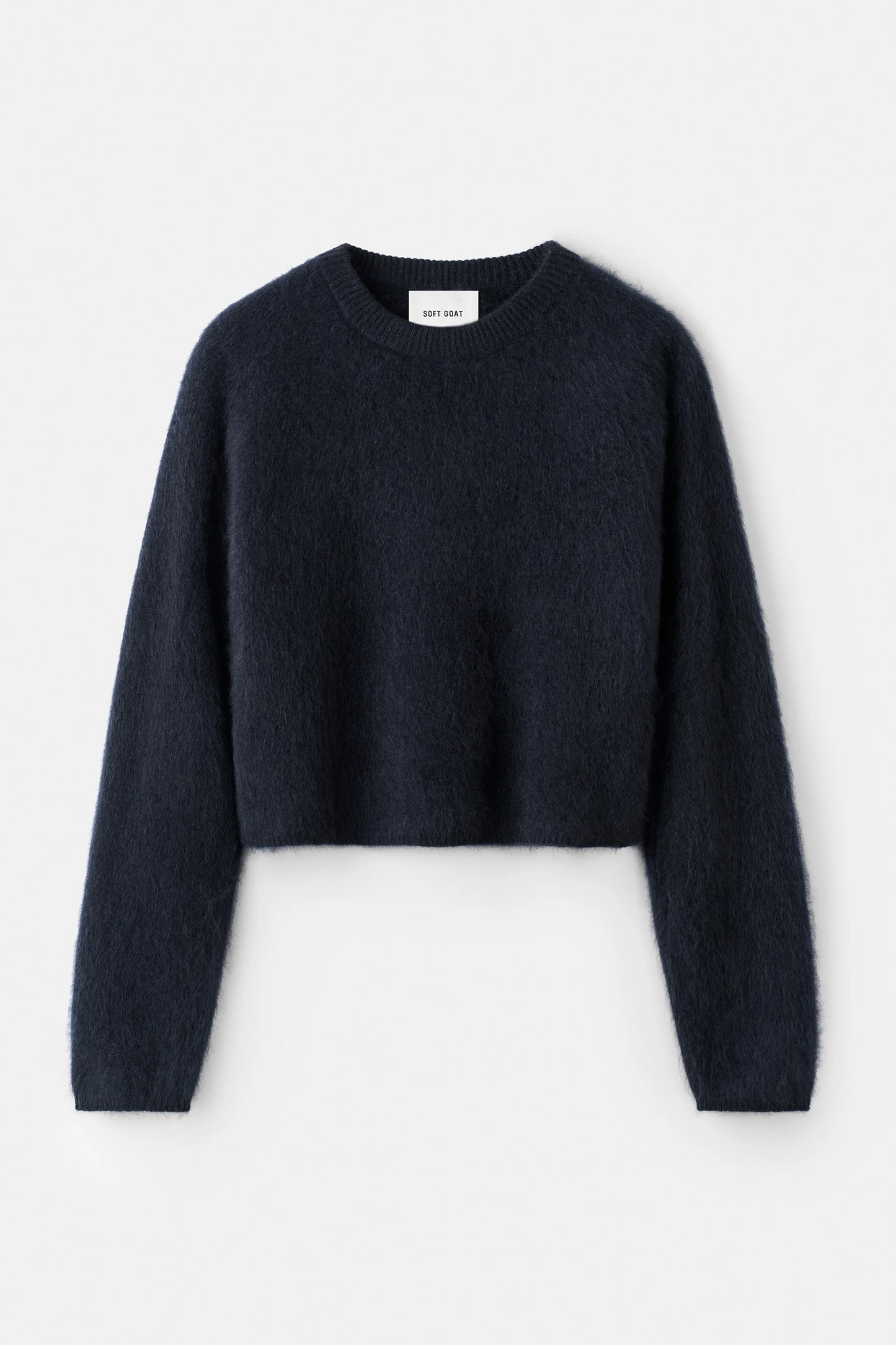 Brushed crewneck navy