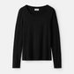Lightweight jersey crewneck black
