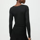 Lightweight jersey crewneck black