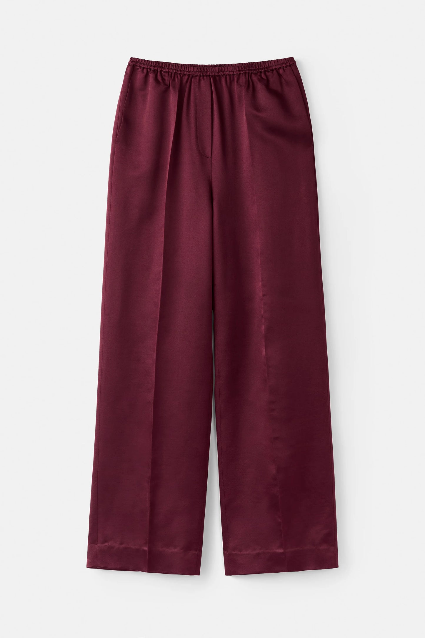 Silk pants Bordeaux
