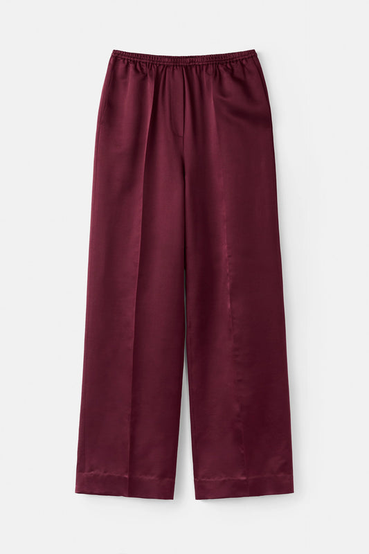 Silk pants Bordeaux