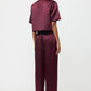 Silk pants Bordeaux