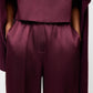 Silk pants Bordeaux