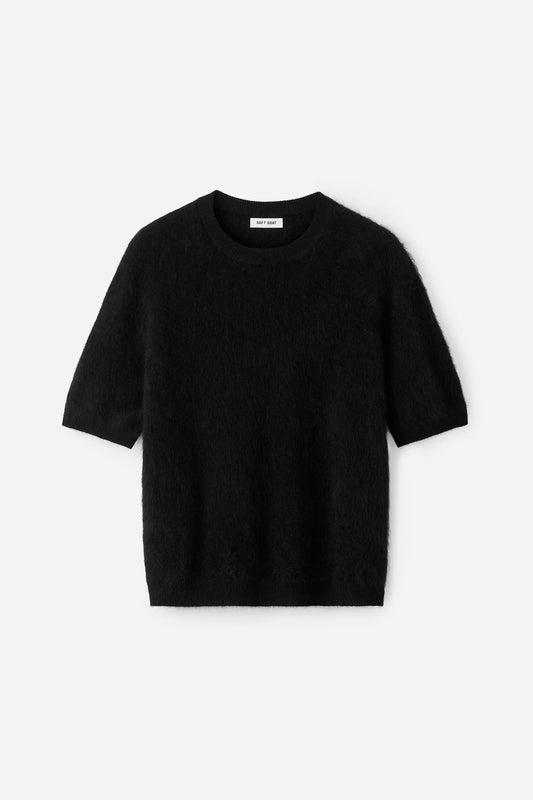 Brushed short sleeve black