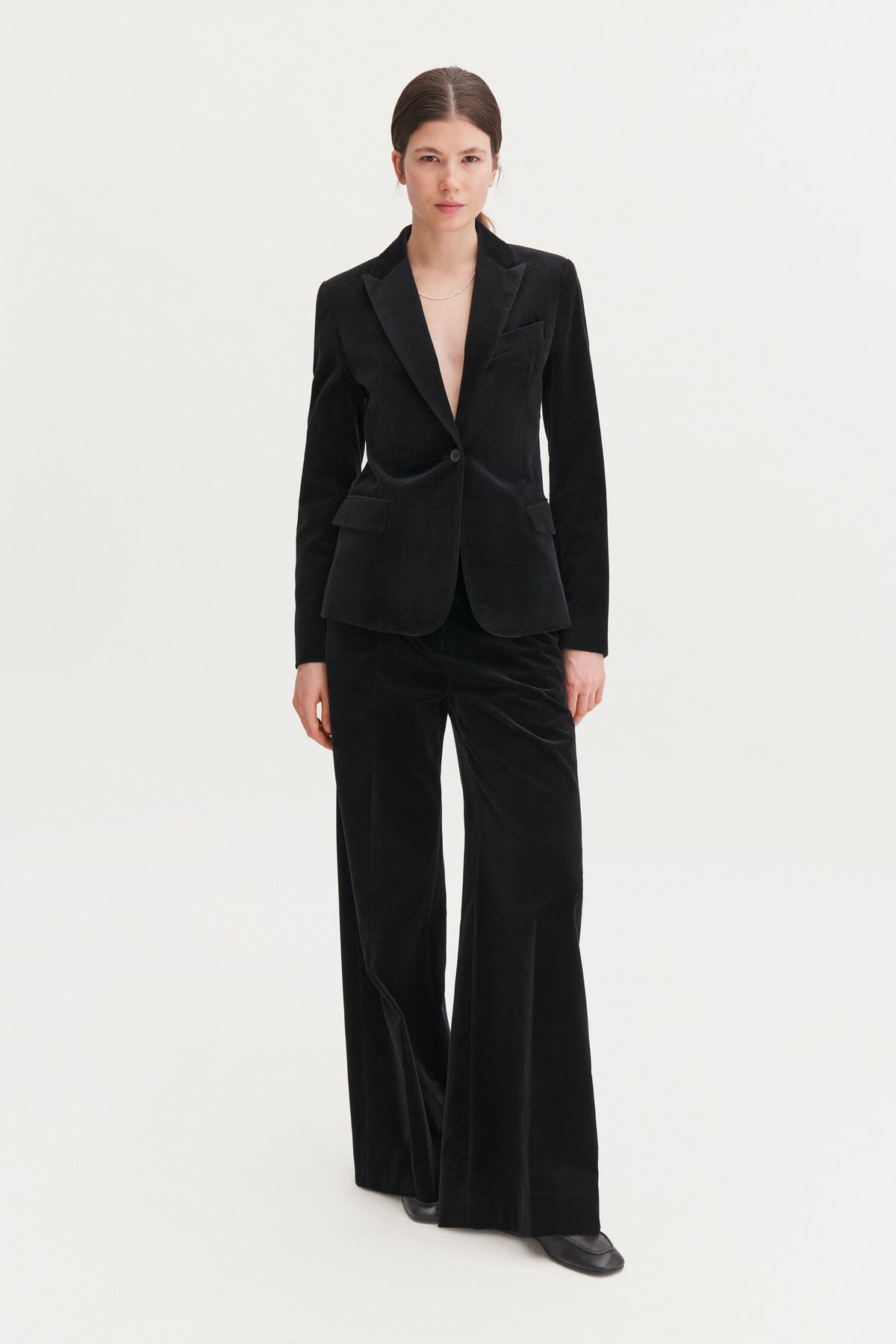 Harlow velvet pants black