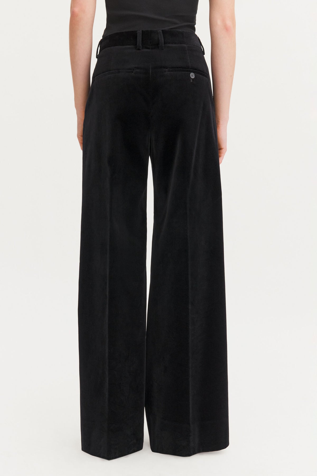 Harlow velvet pants black
