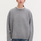 Wool & cashmere sweater grey melange