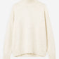 Cashmere turtleneck sweater off white