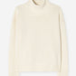 Wool cashmere turtleneck off white
