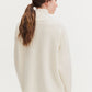 Wool cashmere turtleneck off white