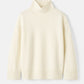 Boyfriend turtleneck feather white