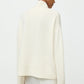 Boyfriend turtleneck feather white