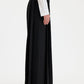 Fully pleated trousers black