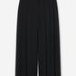 Fully pleated trousers black
