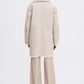 Reversible shearling coat