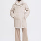 Reversible shearling coat