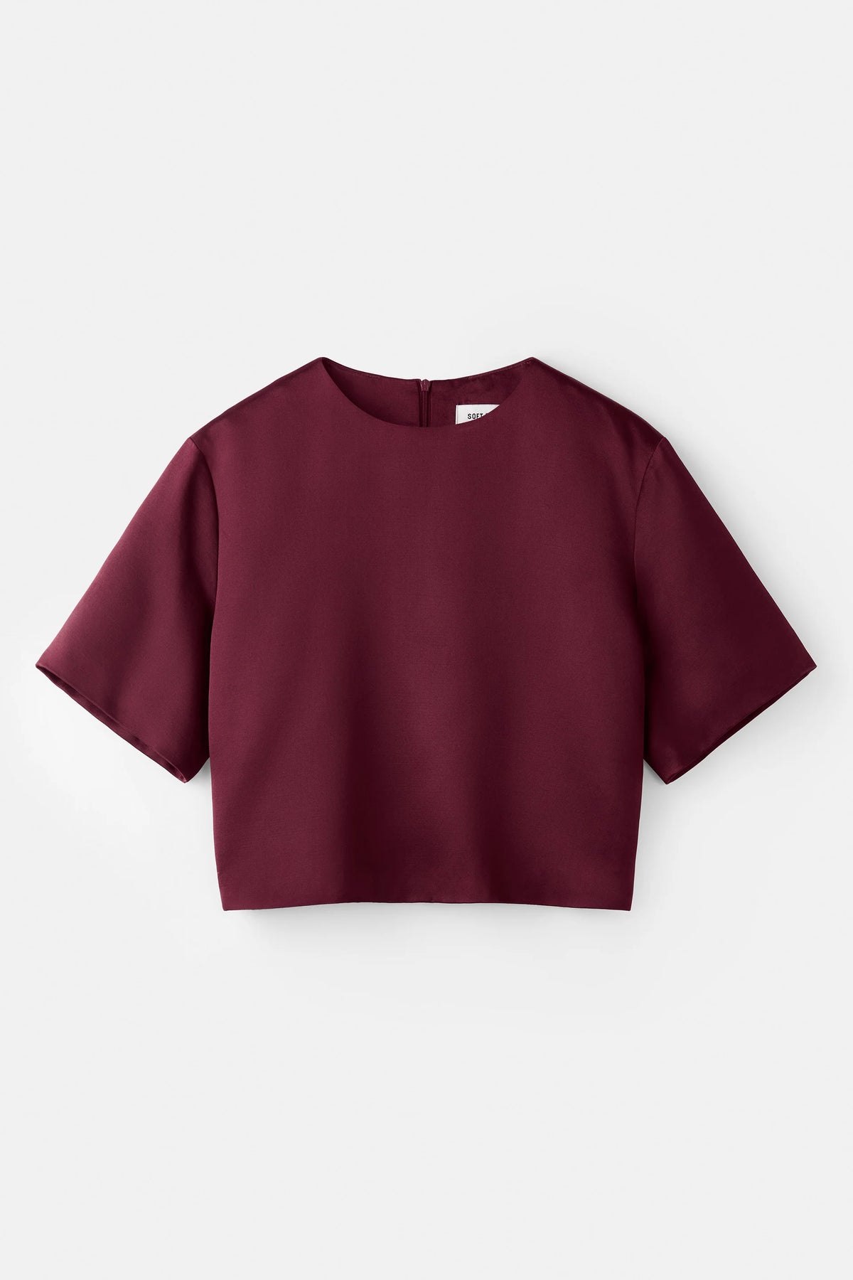 Short sleeve silk blouse