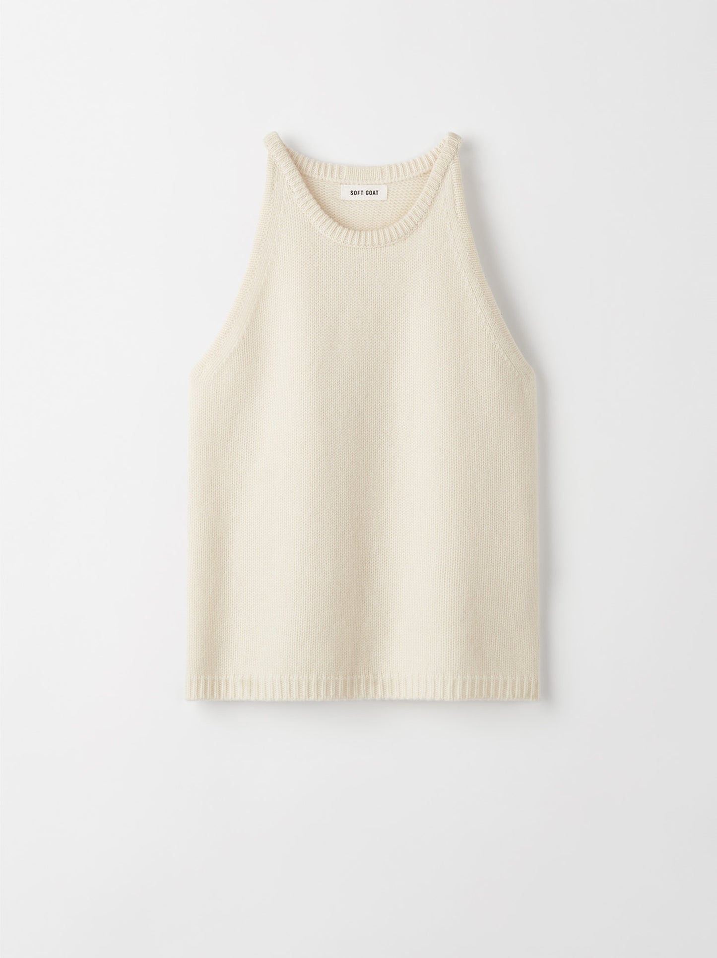 Cashmere singlet feather white