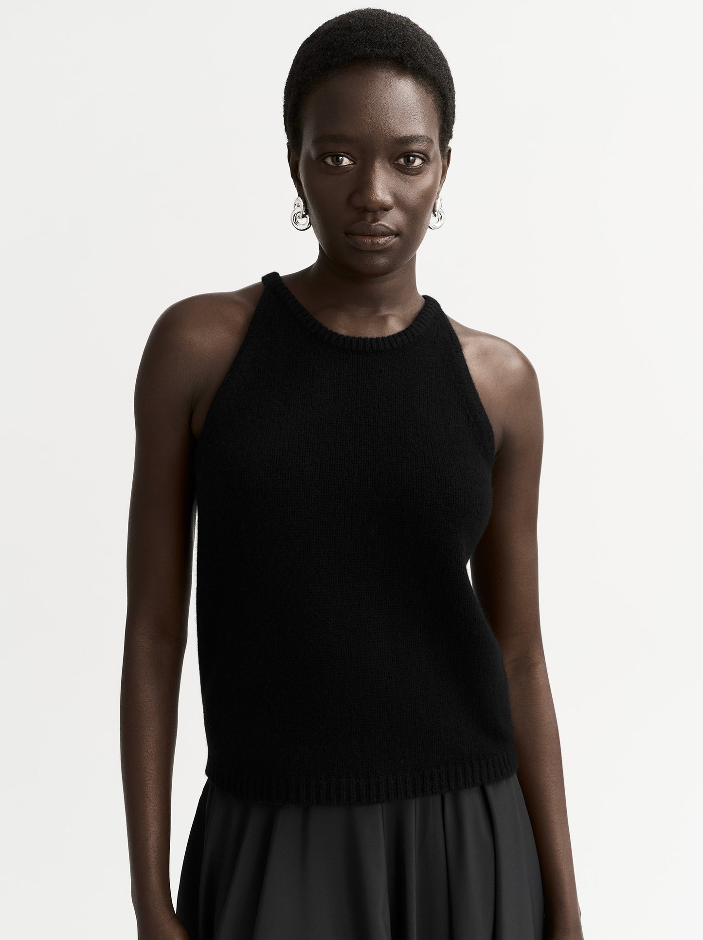 Cashmere singlet black