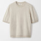 Brushed short sleeve  chalk