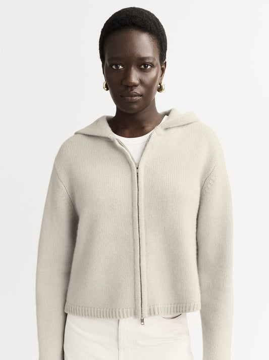 Chunky cashmere hoodie