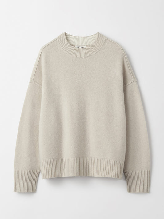 Loose fit crewneck chalk