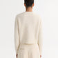 Alpaca cardigan feather white