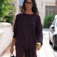 Boyfriend crewneck midnight plum