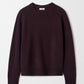 Boyfriend crewneck midnight plum