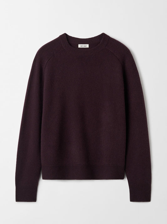 Boyfriend crewneck midnight plum