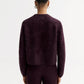 Brushed crewneck midnight plum
