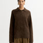 Brushed cashmere polo shirt